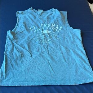 Vintage Light Blue Kids Tank Top